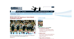 Desktop Screenshot of handballwoche.de